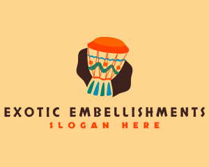 African Djembe Drum logo design