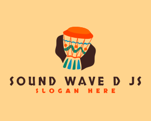 African Djembe Drum logo design