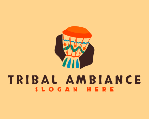 African Djembe Drum logo design