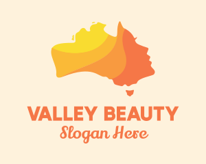 Australian Beauty Face  logo design