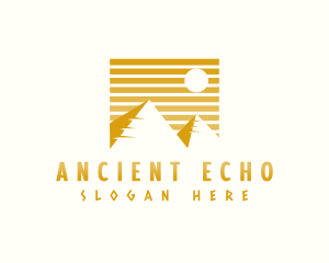 Ancient Pyramid Tourist logo design