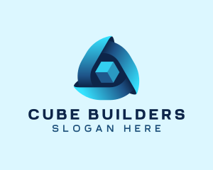 Triangle Cube Tech logo design