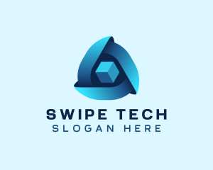 Triangle Cube Tech logo design