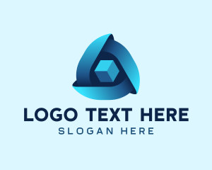 3D Triangle Cube Logo