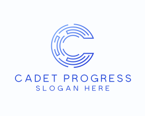 Technology Program Letter C logo design