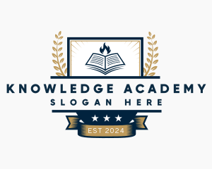 Education Knowledge Academy Training logo design