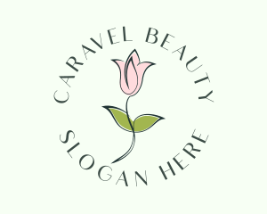 Pink Beauty Flower logo design