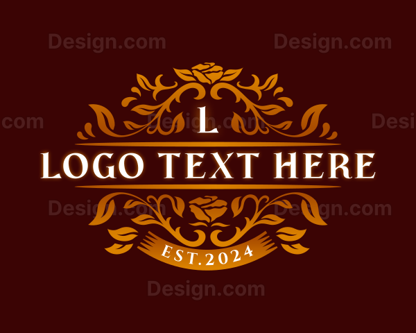 Floral Leaf Decorative Logo