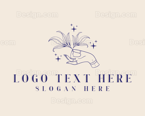 Apothecary Leaf Hand Logo