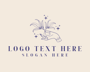 Apothecary Leaf Hand logo