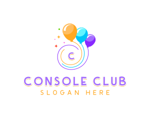 Birthday Celebration Balloon Logo