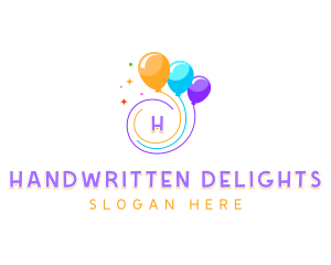 Birthday Celebration Balloon Logo