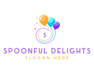 Birthday Celebration Balloon Logo