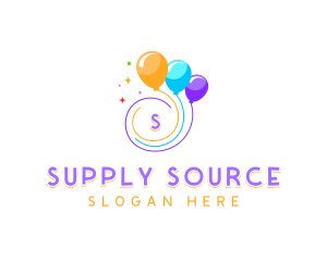 Birthday Celebration Balloon logo design