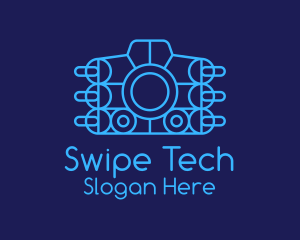 Blue Tech Camera logo design