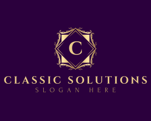 Elegant Classic Floral logo design