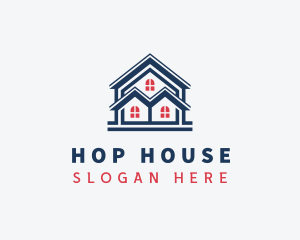 House Village Roofing logo design