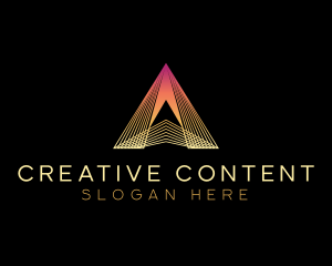 Creative Agency Pyramid logo design