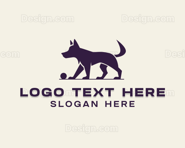 Pet Dog Walker Logo