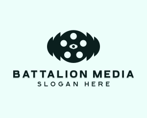 Media Film Reel logo design