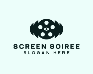 Media Film Reel logo design