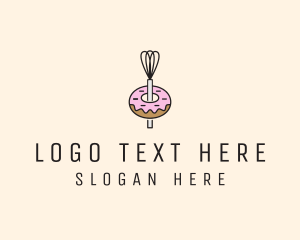 Sugar - Donut Dessert Kitchenware logo design