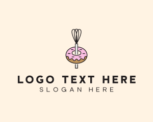 Donut Dessert Kitchenware Logo