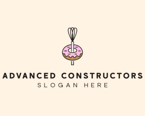 Donut Dessert Kitchenware logo design