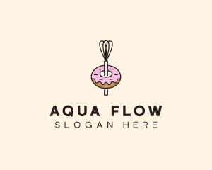 Donut Dessert Kitchenware logo design