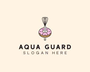 Donut Dessert Kitchenware logo design