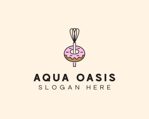 Donut Dessert Kitchenware logo design