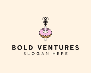 Donut Dessert Kitchenware logo design