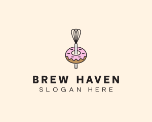 Donut Dessert Kitchenware logo design