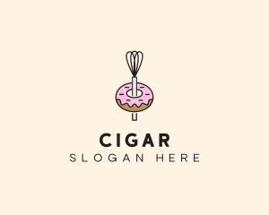 Donut Dessert Kitchenware logo design