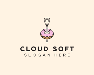 Donut Dessert Kitchenware logo design