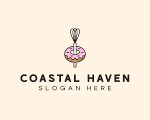 Donut Dessert Kitchenware logo design