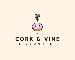 Donut Dessert Kitchenware logo design