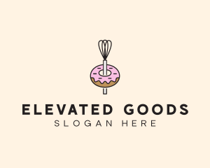 Donut Dessert Kitchenware logo design