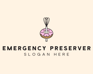 Donut Dessert Kitchenware logo design