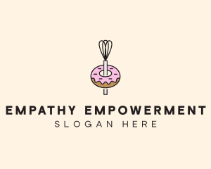 Donut Dessert Kitchenware logo design