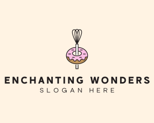 Donut Dessert Kitchenware logo design