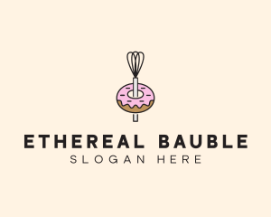 Donut Dessert Kitchenware logo design