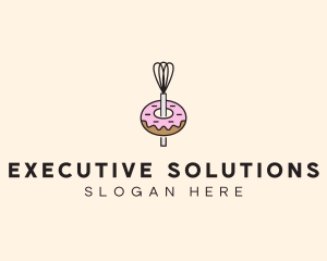 Donut Dessert Kitchenware logo design