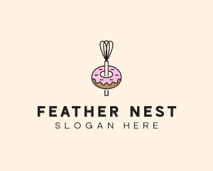 Donut Dessert Kitchenware logo design