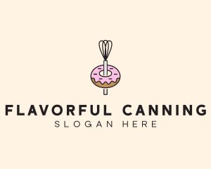 Donut Dessert Kitchenware logo design