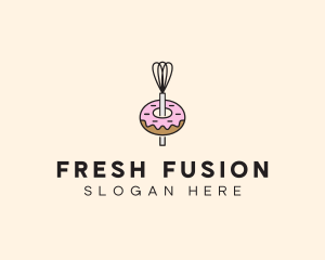 Donut Dessert Kitchenware logo design