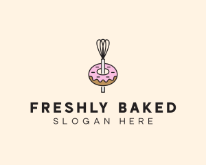 Donut Dessert Kitchenware logo design