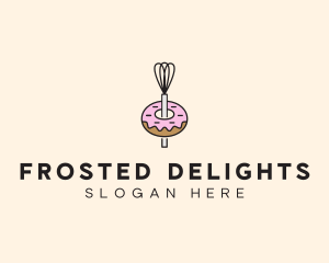 Donut Dessert Kitchenware logo design