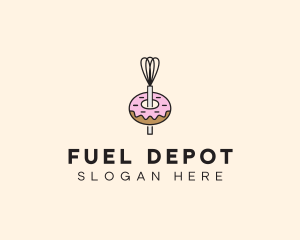 Donut Dessert Kitchenware logo design