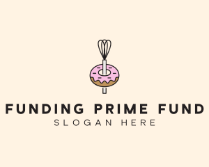 Donut Dessert Kitchenware logo design